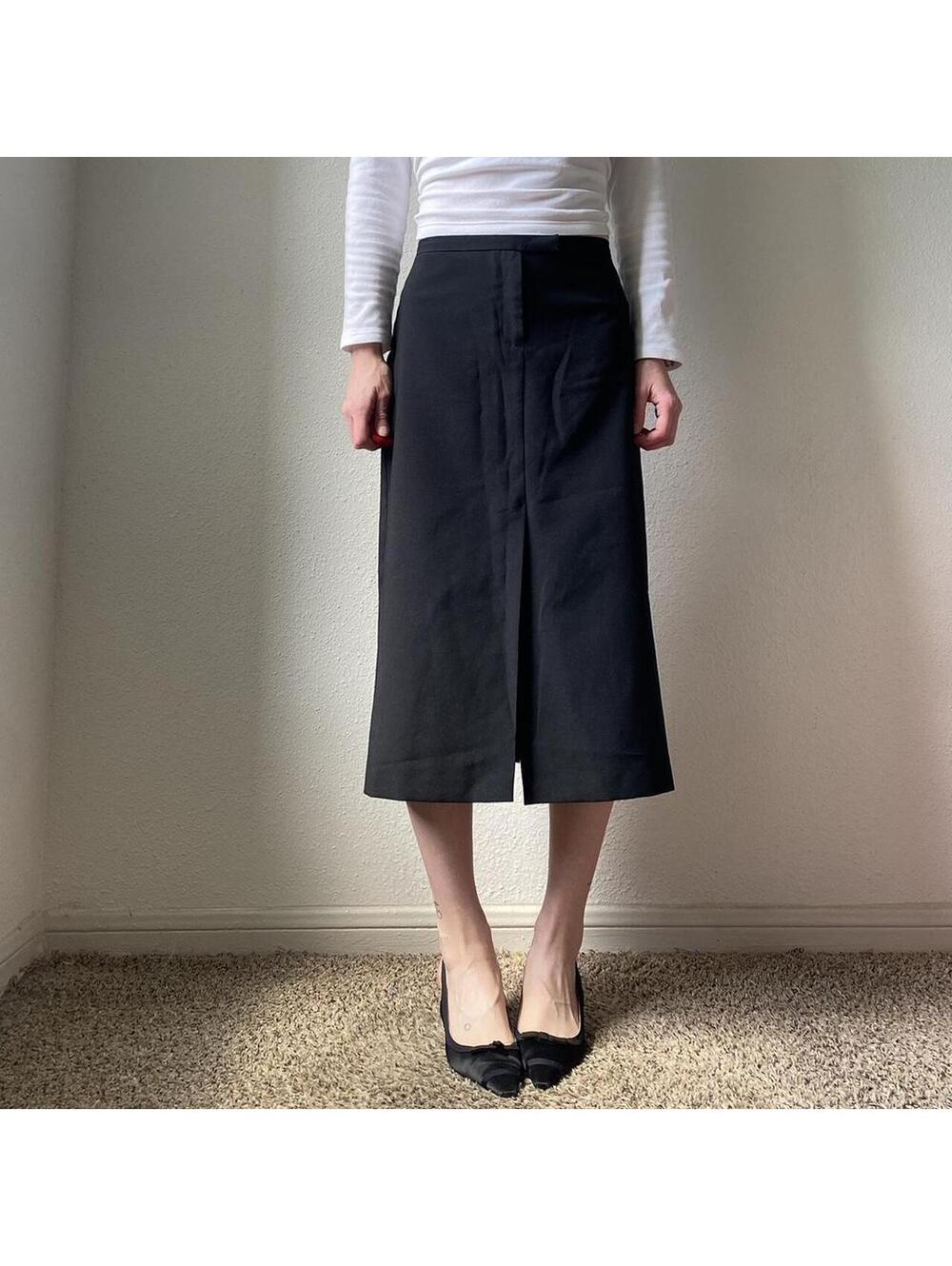 Vintage authentic y2k low rise midi / maxi casual skirt
